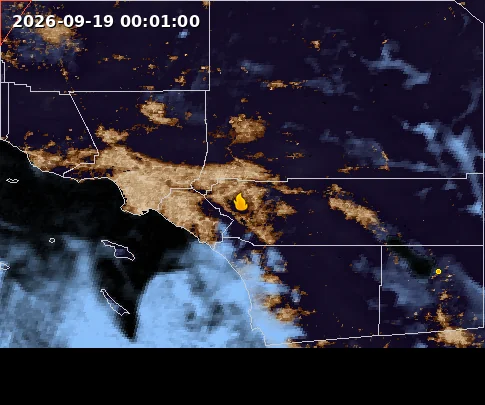 True-color satellite view for Gustin Fire